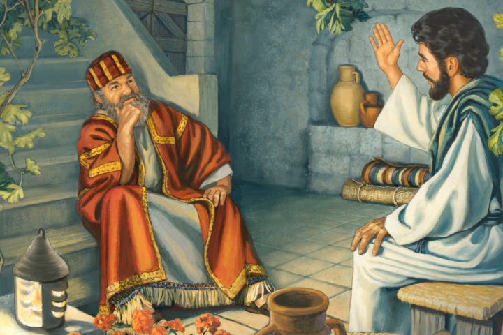 Jesus teaches Nicodemus